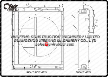comprar 2364430 a máquina escavadora pesada dos radiadores 320C do equipamento de  parte o material de alumínio online manufacture
