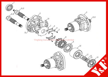 comprar Peças hidráulicas da máquina escavadora de KOMATSU para HPV35/55 (série da bomba de pistão PC60/120/200/300-3/5/PC400/PC650 online manufacture