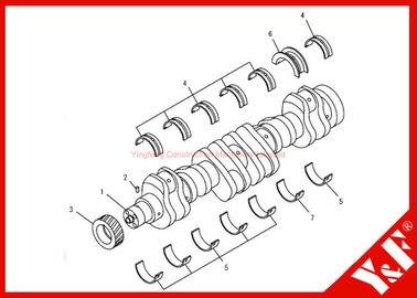 comprar A máquina escavadora de KOMATSU do equipamento de construção parte a engrenagem de Ass'y 6732-31-1211 do eixo de manivela online manufacture