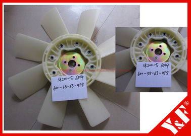 Lâmina plástica do ventilador de refrigeração para o motor SK200-5 6D14 ME039960 SK200-8 SK250-8 SK210-8 HD800 da máquina escavadora 550-32-60-478 de Kobelco
