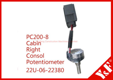 Potenciômetro elétrico 22U-06-22380 do Consol do direito da cabine das peças PC200-8 da máquina escavadora de KOMATSU