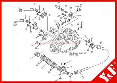 Sensor da alta pressão dos acessórios da máquina escavadora da IMPRENSA LC52S00012P1 do SENSOR de KOBELCO