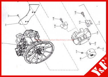 as peças da máquina escavadora de 2418R660S001 Kobelco fixam a máquina escavadora de Kobelco SK460-8
